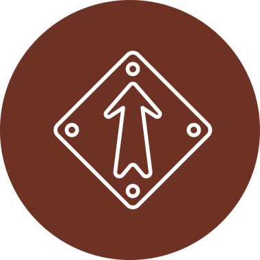 Vektör yol işareti simgesi