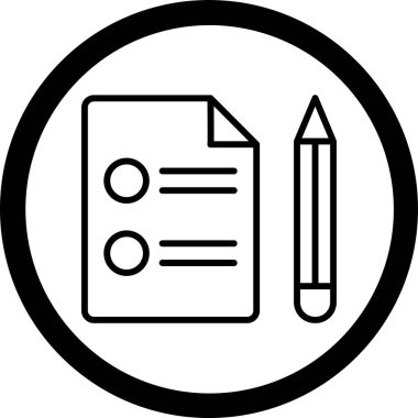 Belge. Web simgesi basit illüstrasyon