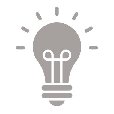 ampul simgesi vektör illüstrasyonu