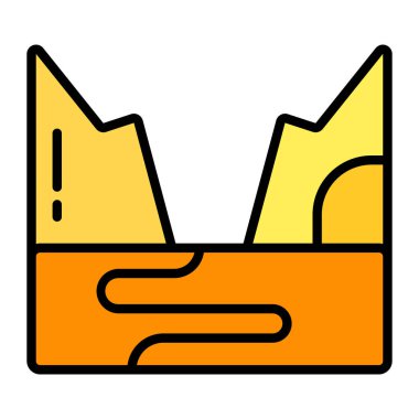 Hamburger ikonu vektör illüstrasyonu