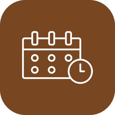 Takvim simgesinin vektör illüstrasyonu