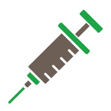 Enjeksiyon düz vektör simgesi