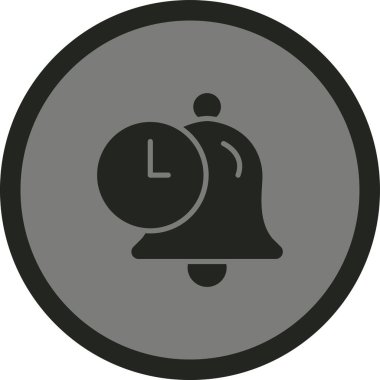 Saat simgesi vektör illüstrasyonu