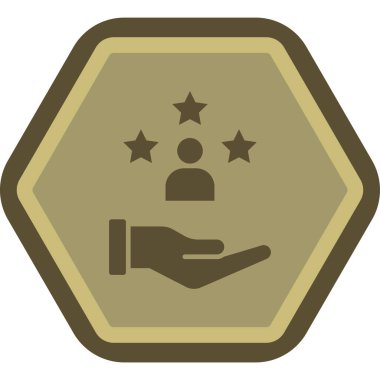 Moda biçimi izole edilmiş arkaplan yıldız simgesi