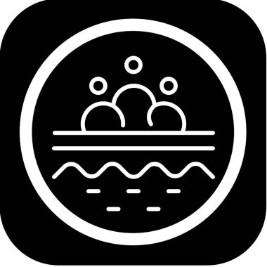 Bir balık simgesinin vektör illüstrasyonu