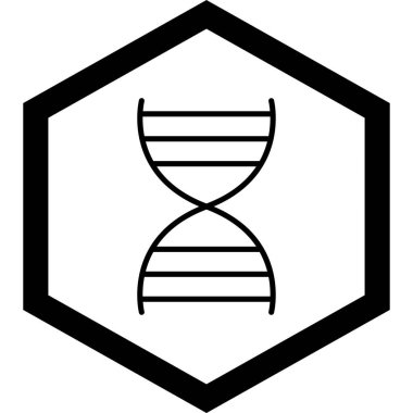 DNA yapısının vektör simgesi