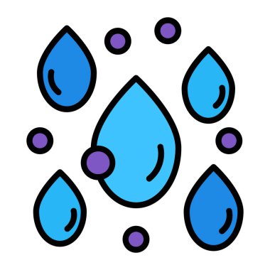 Su damlaları simge, özet biçimi