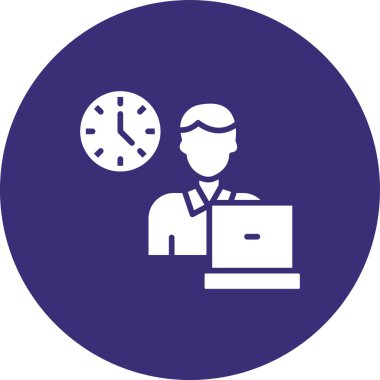 Çevrimiçi eğitim simgesi, vektör illüstrasyonu