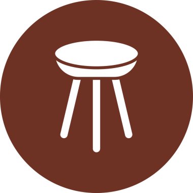 Masa sandalyesi. Basit illüstrasyon