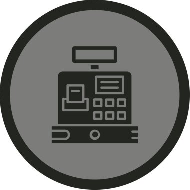 Modern b 'nin vektör illüstrasyonunda makinenin eksik simgesi