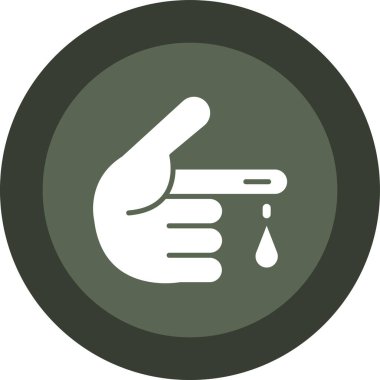 El işaretleyici vektör simgesi. biçim iki renkli düz sembol, gri ve cyan renkler, yuvarlak açılar, beyaz arkaplan.