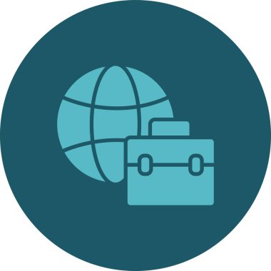 Uzun gölgeli bir kürenin vektör simgesi