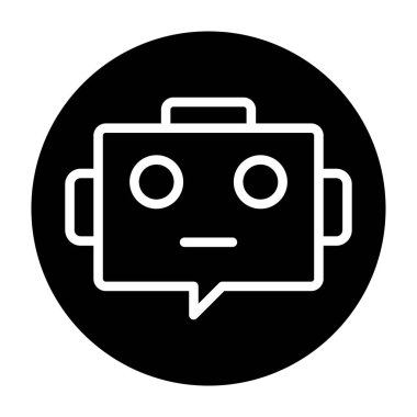 konuşma sohbet simgesi, basit biçim