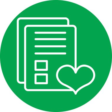 Kalp. Web simgesi basit illüstrasyon