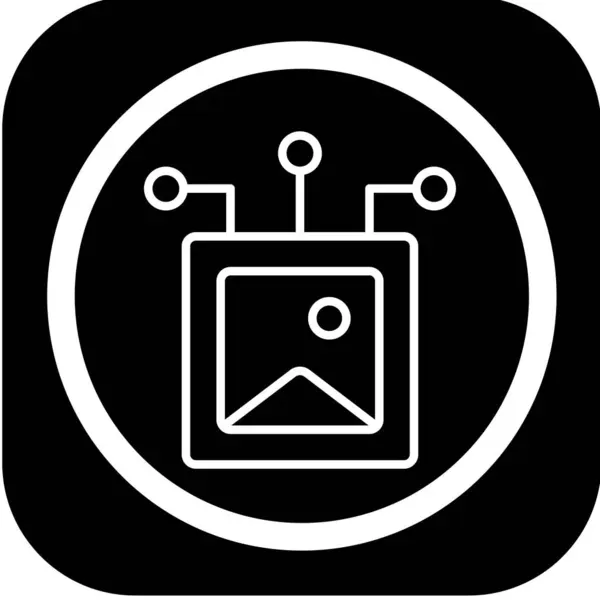 Ai Art web simgesi, vektör illüstrasyonu