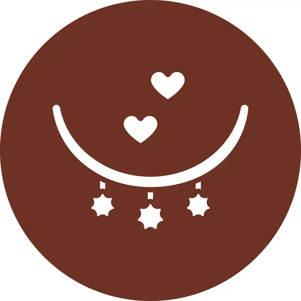 Kolye ağ simgesi, vektör illüstrasyonu