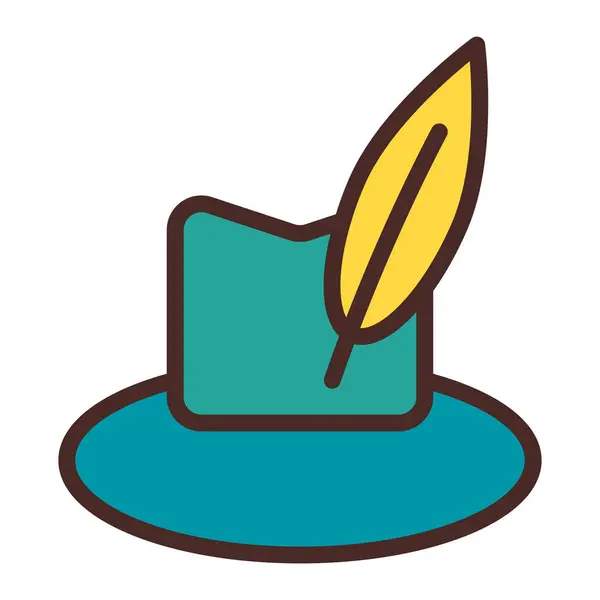 Tyrolean web simgesi, vektör illüstrasyonu