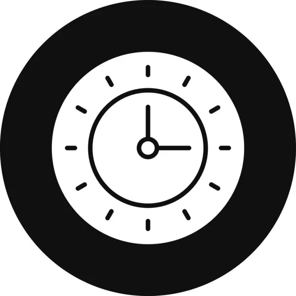 Saat simgesinin vektör illüstrasyonu