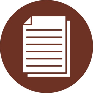 belge simgesi vektör illüstrasyonu