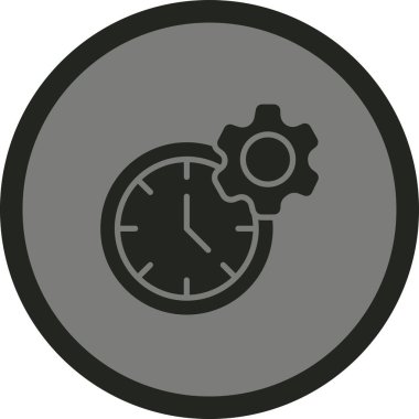 Teçhizat Web simgesi basit illüstrasyon