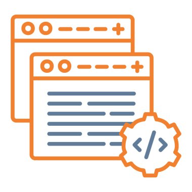 Web tasarım ikonu vektör illüstrasyonu