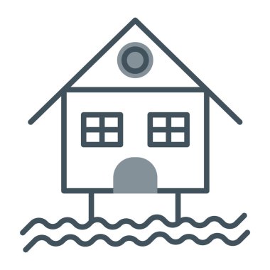 ev sel simgesi düz stil