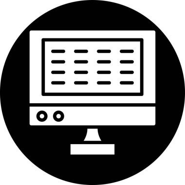 izleyici ikon vektör illüstrasyonu