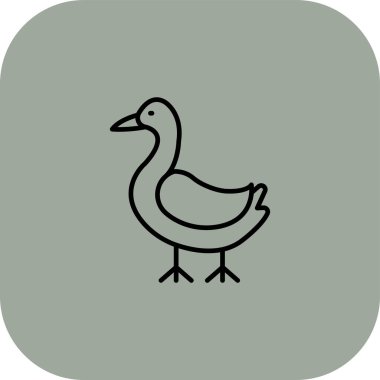 Kaz simgesi, vektör çizimi