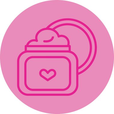 Kalp ikonu vektör illüstrasyonu