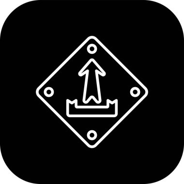 vektör pusula simgesi, basit vektör illüstrasyonu