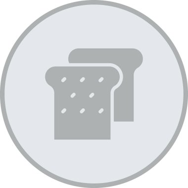 ekmek ikonu vektör illüstrasyonu