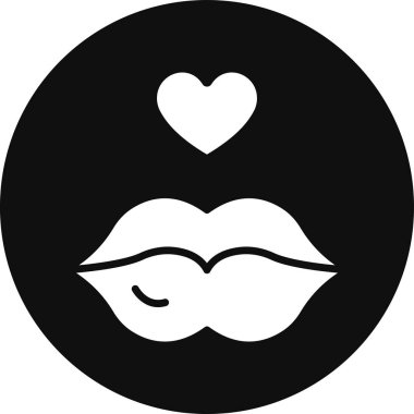 Kalp ikonu vektör illüstrasyonu