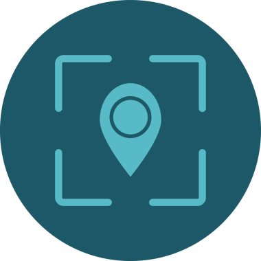 harita konum simgesi, vektör illüstrasyonu