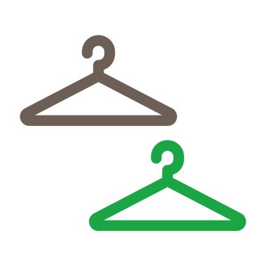 Elbise askısı ikonu. vektör illüstrasyonu