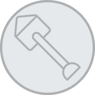 kürek simgesi vektör illüstrasyonu