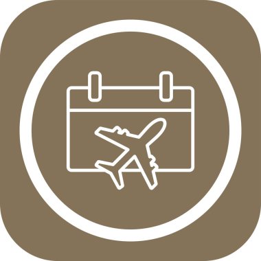 Seyahat simgesinin vektör illüstrasyonu