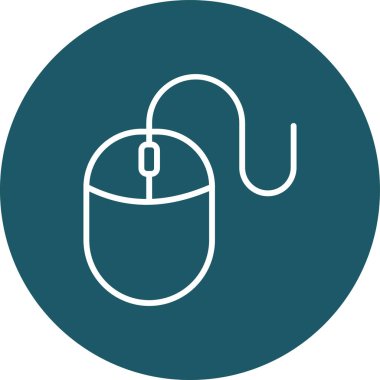 Fare simgesi vektör çizimi soyut tasarımı