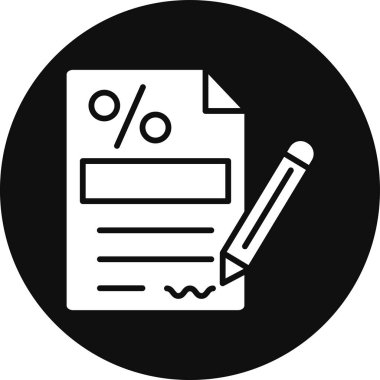 Belge simgesi vektör illüstrasyonlu pano