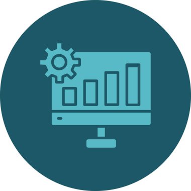 seo modern simgesinin vektör illüstrasyonu