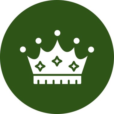 Taç. Web simgesi basit illüstrasyon