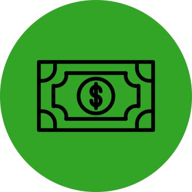 Dolar vektör simgesi tasarımı