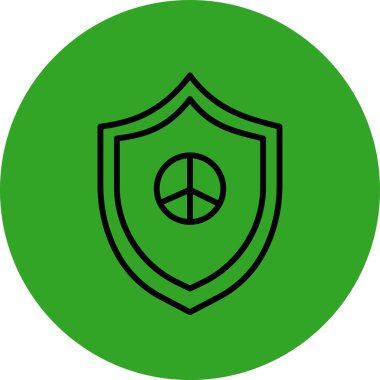 Benzersiz barış vektörü simgesi