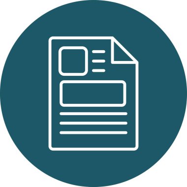 Dosya simgesinin vektör illüstrasyonu