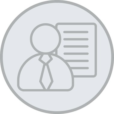 İş adamı simgesi vektör illüstrasyonu