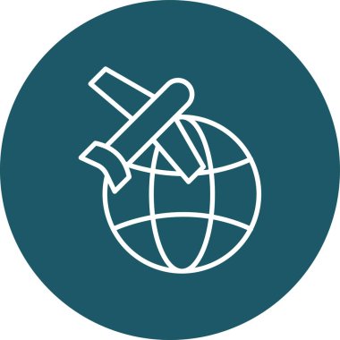 Küresel simge vektör illüstrasyonu