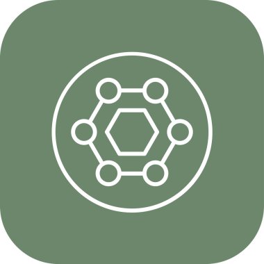 atom simgesi, vektör illüstrasyonu