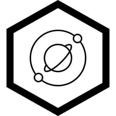 Gezegenin haritası olan bir kürenin vektör simgesi