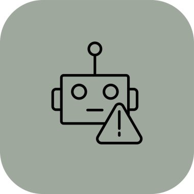 Robot simgesi, vektör çizimi