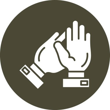 Bozuk para tutan bir elin vektör çizimi