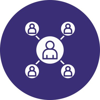 eşsiz kullanıcı vektör çizgisi simgesi